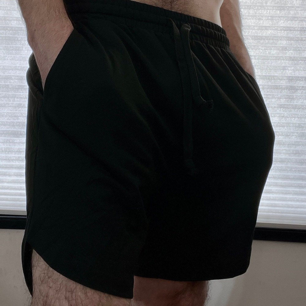 Black Athletic Gym Running Shorts — NWT